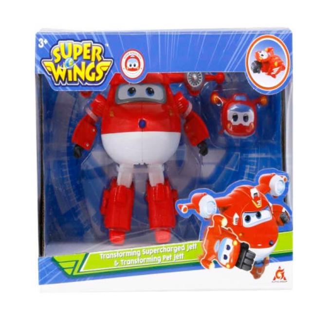 Superwings Transforming Supercharged Jett & Pet Jett