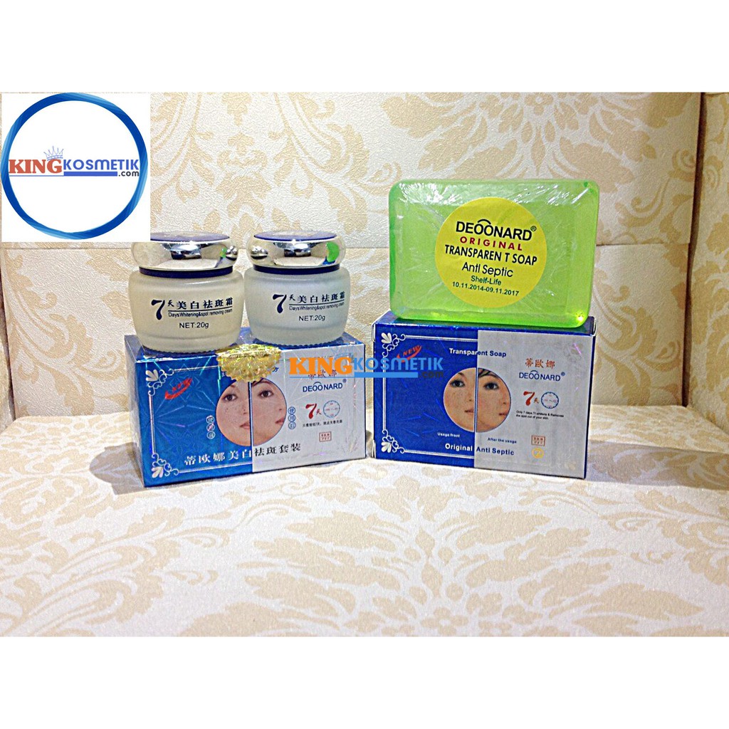 Deoonard Blue 20gr Cream + Soap Hijau Anti Spetic