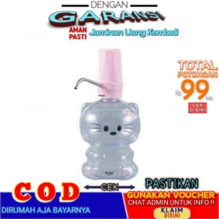 Dispenser Air Minum Listrik Mini Lucu Karakter Portable 4 Liter