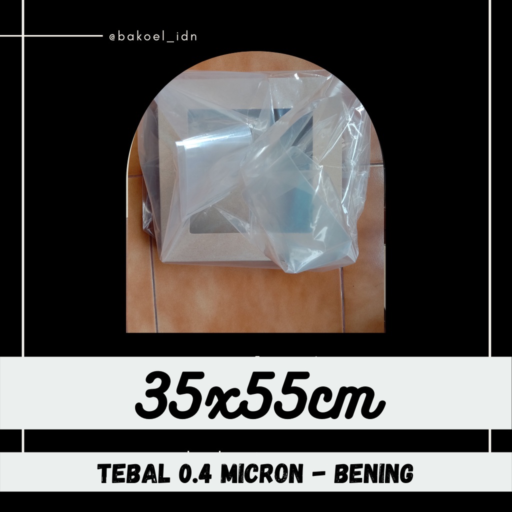 Tas Plastik Bening Serbaguna Bungkus Dus Donat Brownies Kue Bolu Pizza