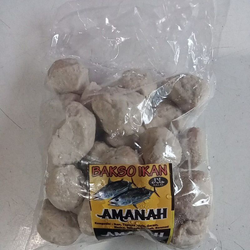 

Bakso ikan amanah kemasan 500 gr (frozen food)