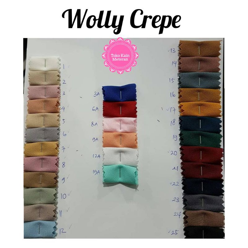 KAIN GAMIS WOLLY CREPE LADY ZARA