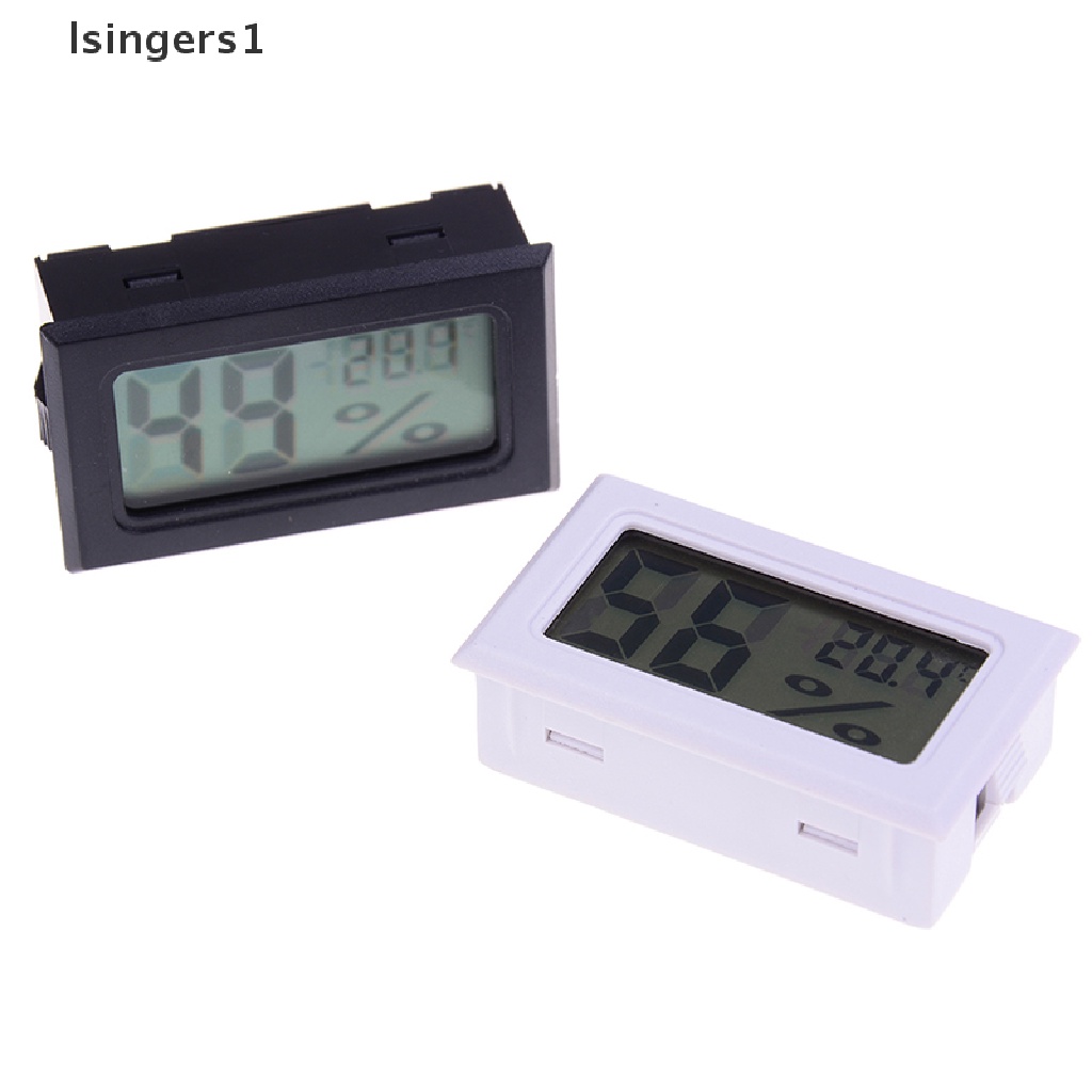 (lsingers1) Termometer / Higrometer digital lcd Ukuran Kecil