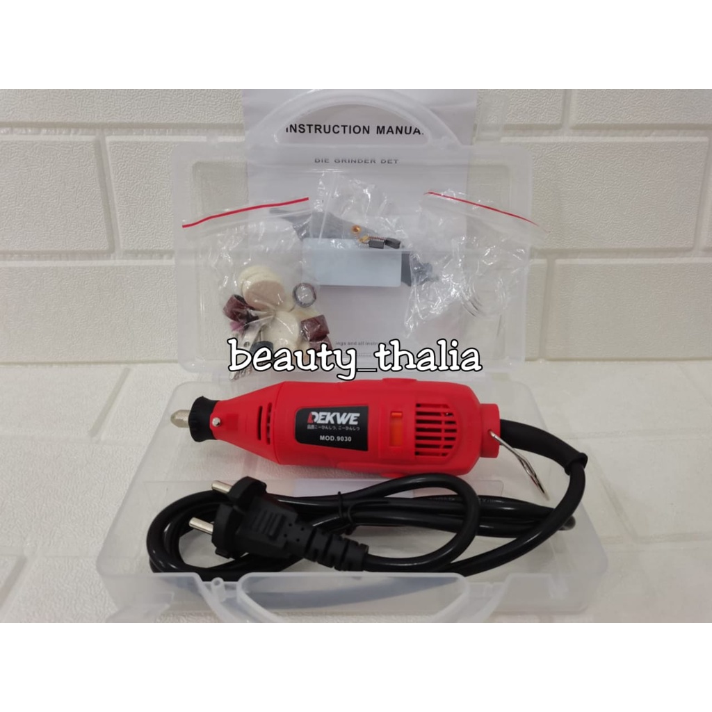 Mini Grinder Dekwe MOD9030 Mesin Rotary Tools Die Grinda Gerinda Bor