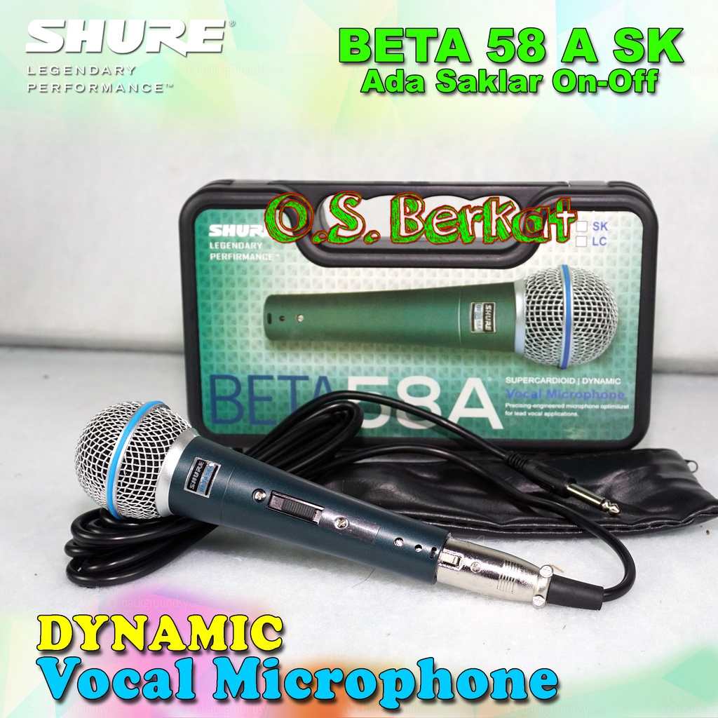 Mic Kabel BETA 58A Koper / Micriphone Cable BT 58A SK / Mic Dynamic BETA 58A SK / Mic  BT-58 SK