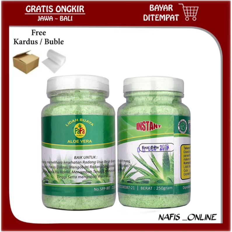 

Serbuk Lidah Buaya Instant Aloe Vera 250gr