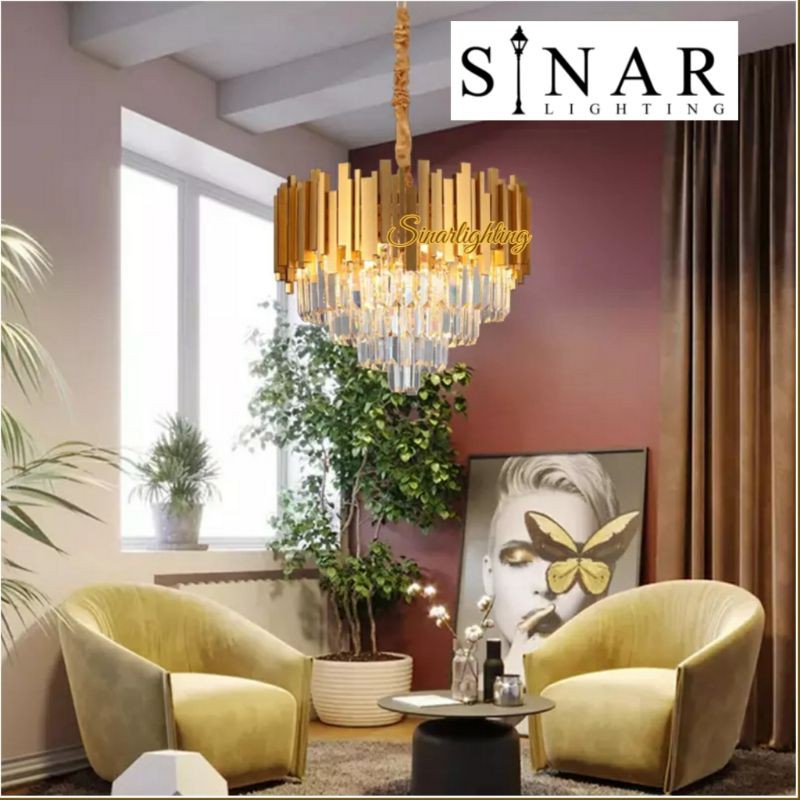 Lampu gantung kristal modern kristal nordik 5215