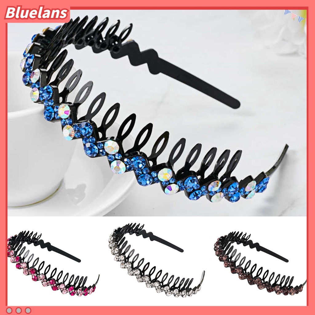 Bluelans Bando Desain Bunga Bahan Plastik Anti slip Untuk Wanita