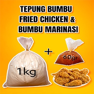 

Tepung Crispy Fried Chicken (1kg) + Bumbu Marinasi