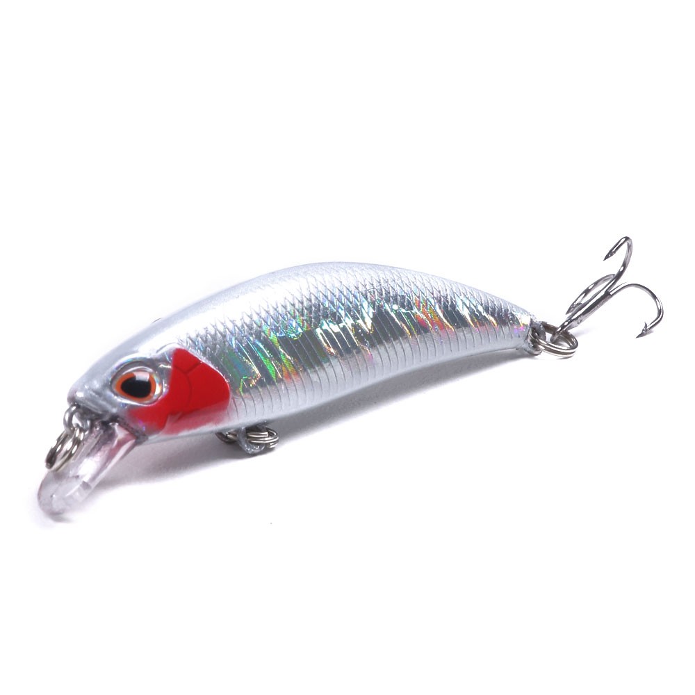 HENGJIA 10Pcs 6cm/4.5g Minnow Umpan Pancing Swimbait SINKING Fishing Lures Kecil Bait Ikan Kail Crankbait Tackle