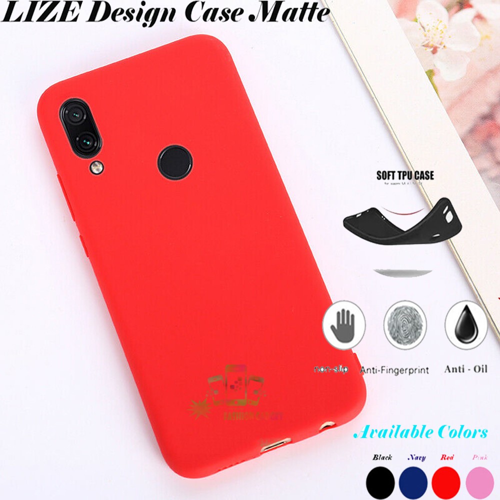 Lize Case Cilicone Matte Xiaomi Redmi Note 7 Pro Silikon Candy Case Soft Case Casing Ultrathin