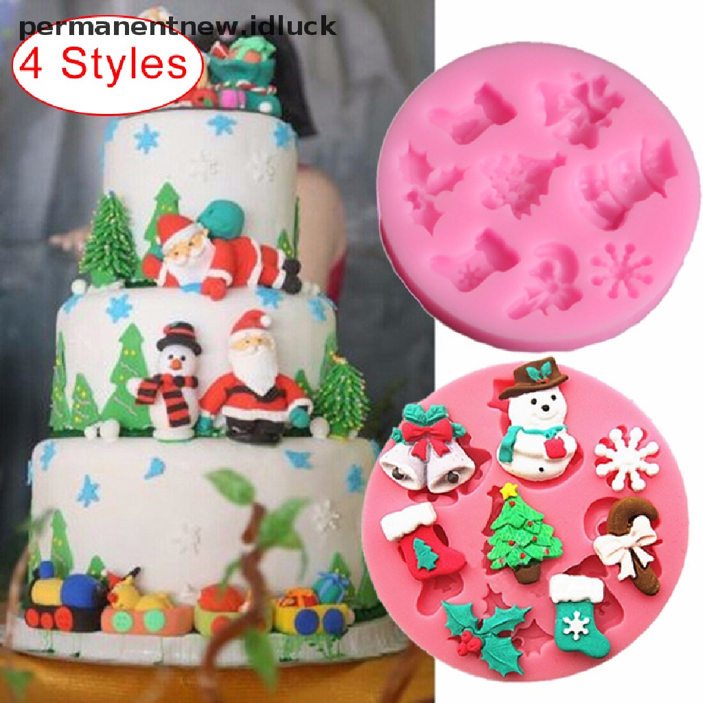 Cetakan Kue Bahan Silikon Desain Natal