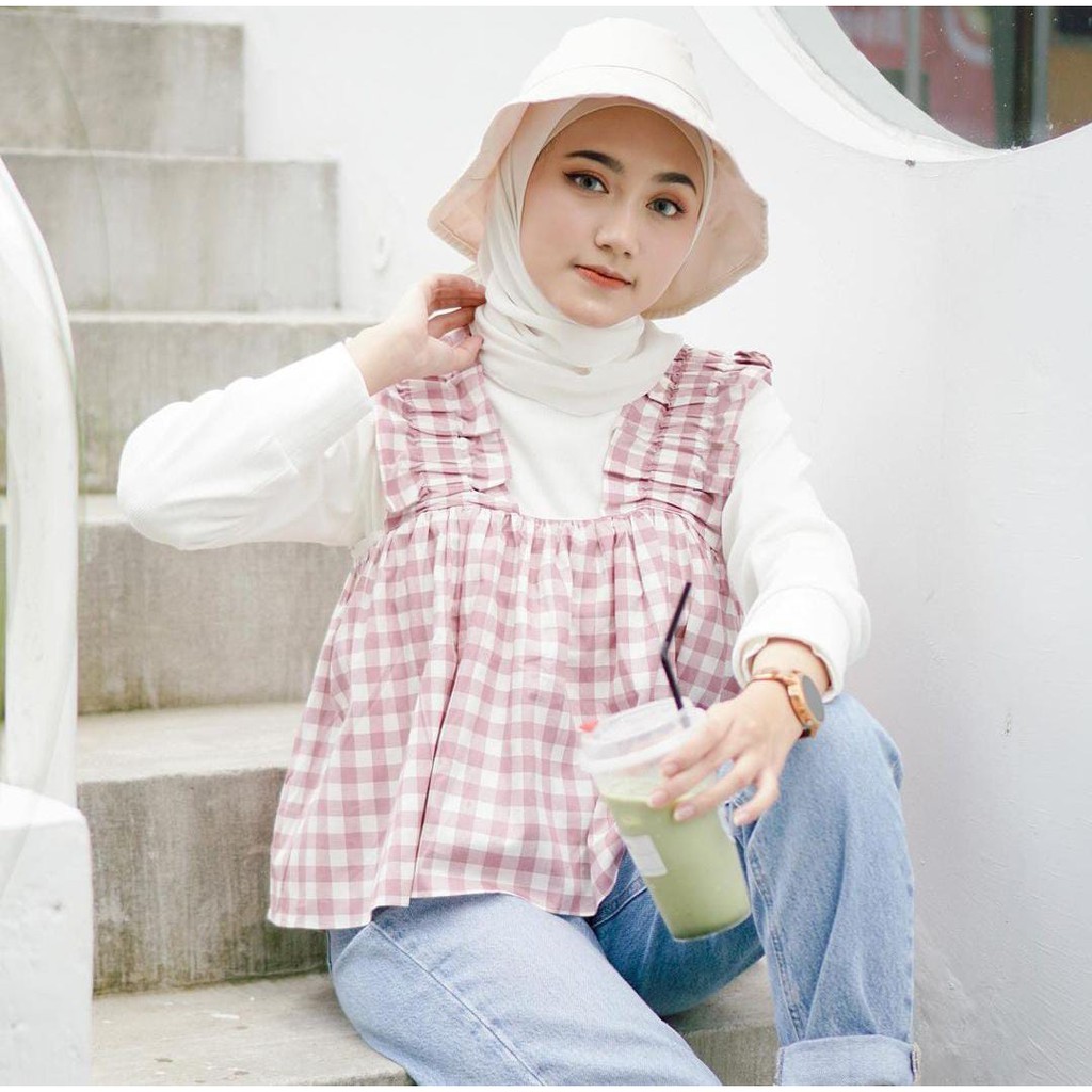 Grosir Baju Fashion Wanita Muslim Rompi Sesil Outerwear