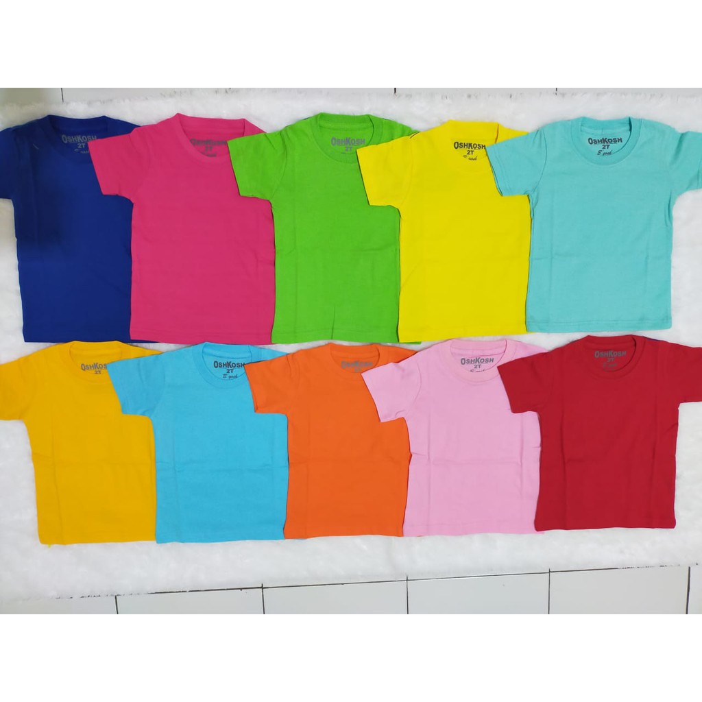 KAOS ANAK GRATIS BORDIR NAMA BEBAS 1-10 TAHUN