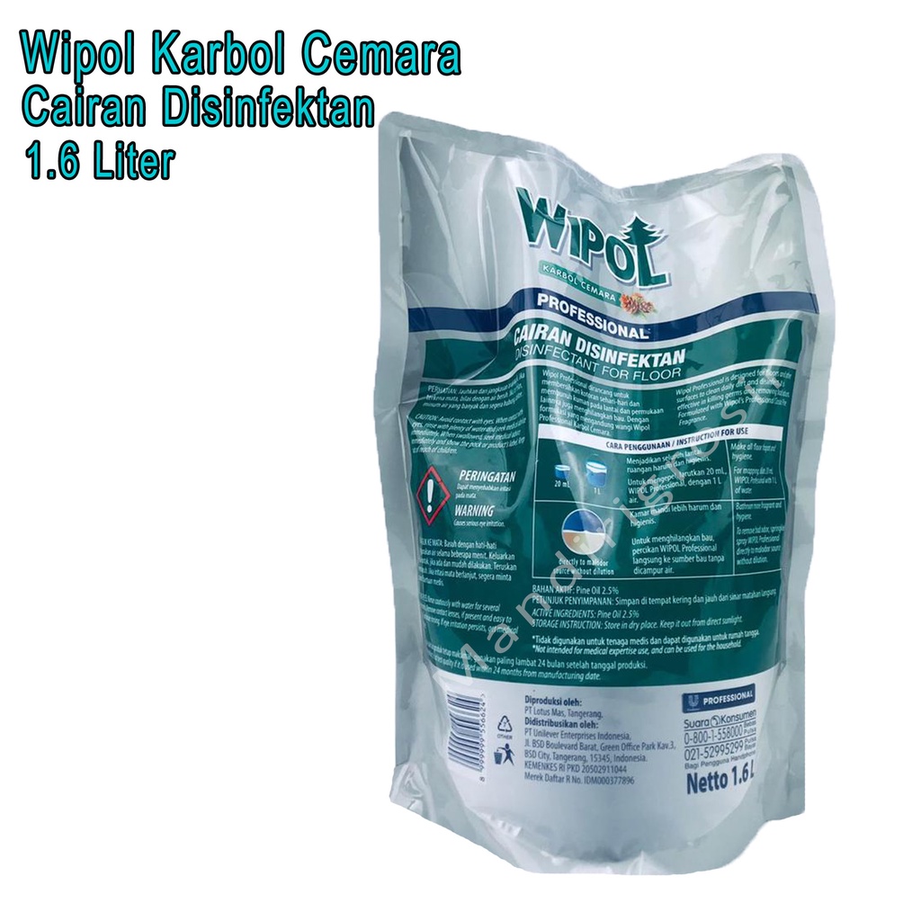 Karbol Cemara *Wipol * Cairan Disinfektan *1.6 Liter