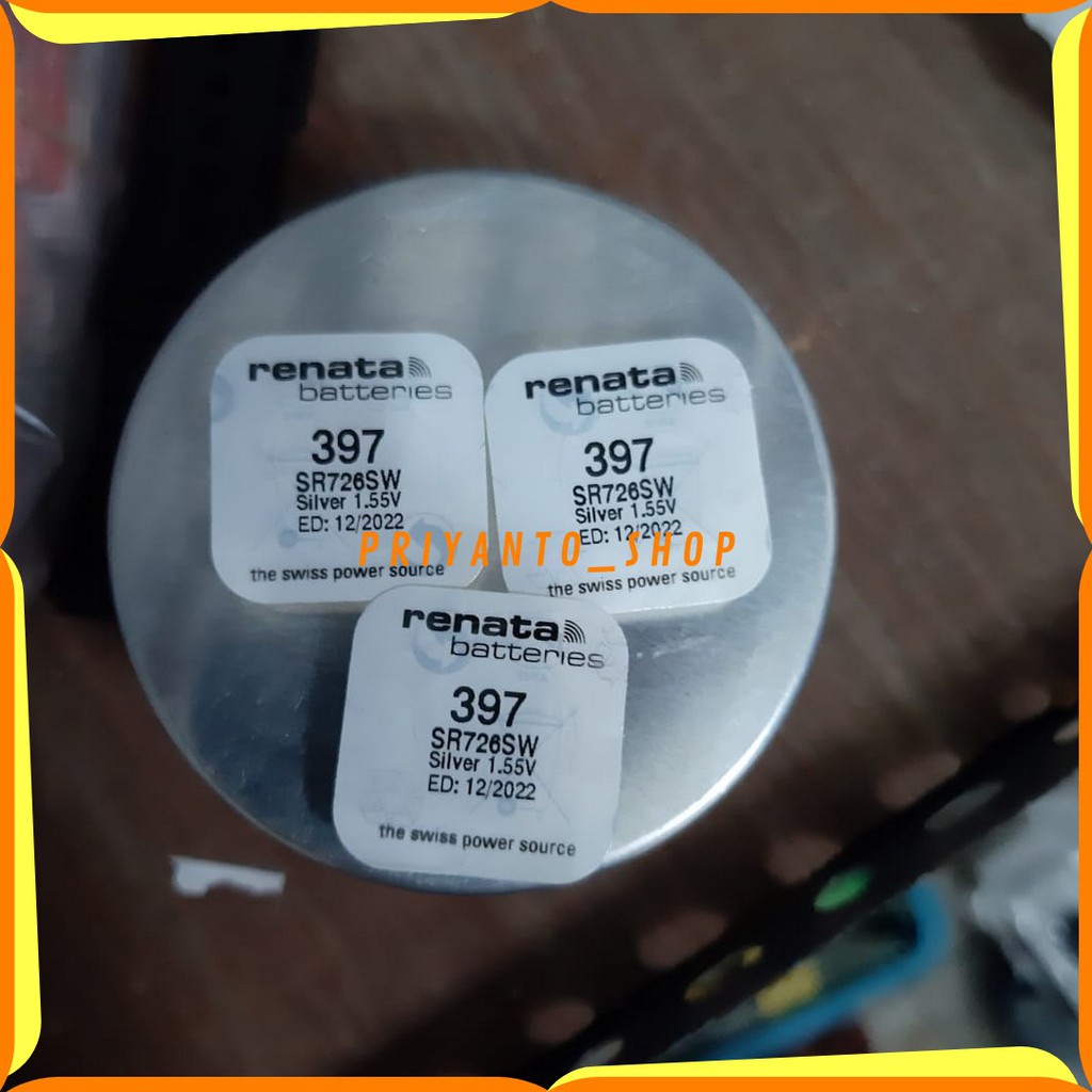 Baterai Batteray Batre Jam Tangan Renata 397 Sr726Sw Original RENATA 397