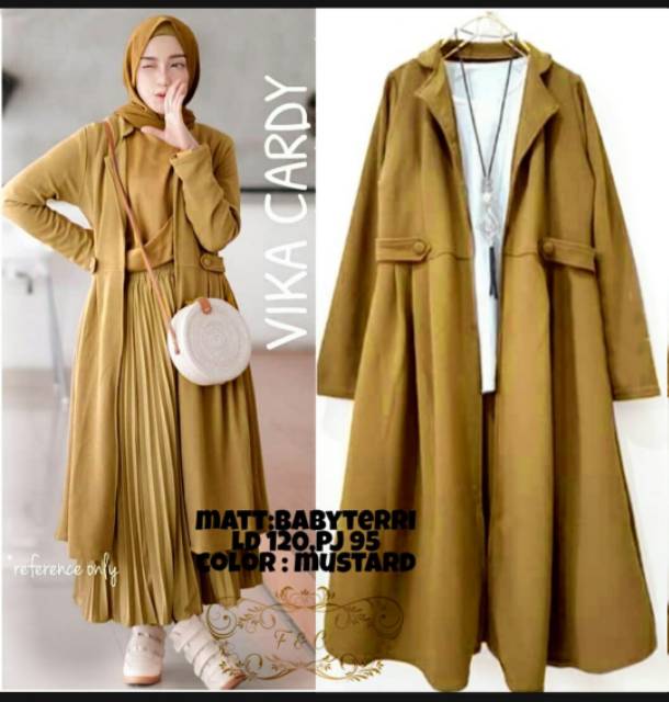 OUTER CARDI VIKA LONGCADIGAN RIFKA BABYTERRY FEHM