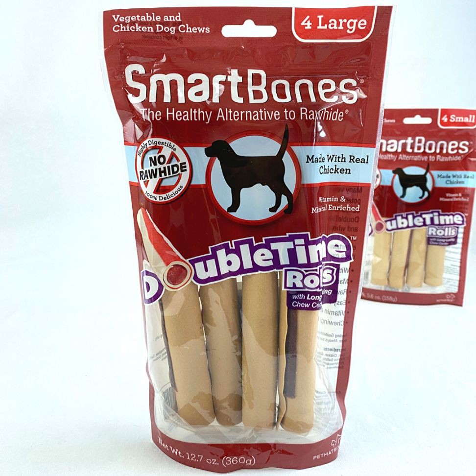 

SMARTBONES Dog Dental Snack DoubleTime Rolls Chicken Large 4pcs