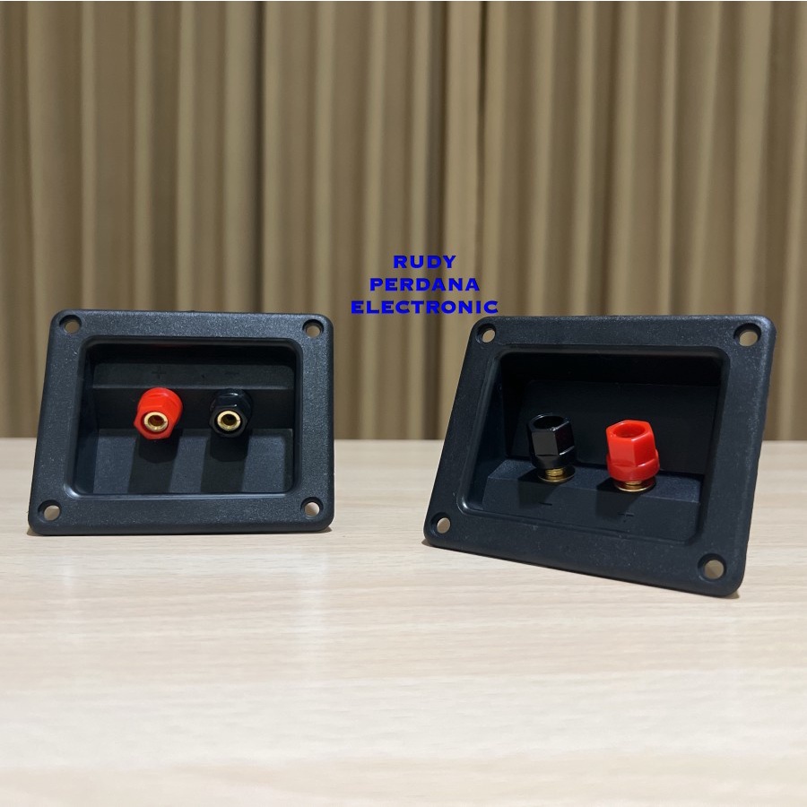 TERMINAL SPEAKER BINDING POST SOCKET SOKET BANANA 2 PIN 2P SEGI KOTAK