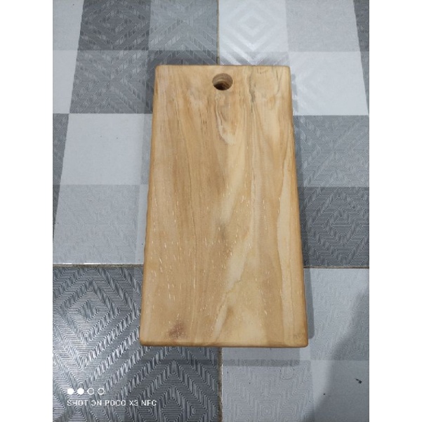 Talenan Kayu PINUS 34x18 pingul / Serving Board / Wooden Cutting Board