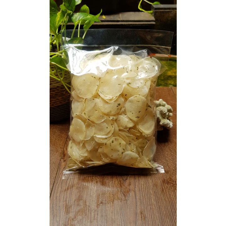 

Opak Singkong Coin-Tipis Renyah-Gluten Free-Original & Pedas-Mentah - Original