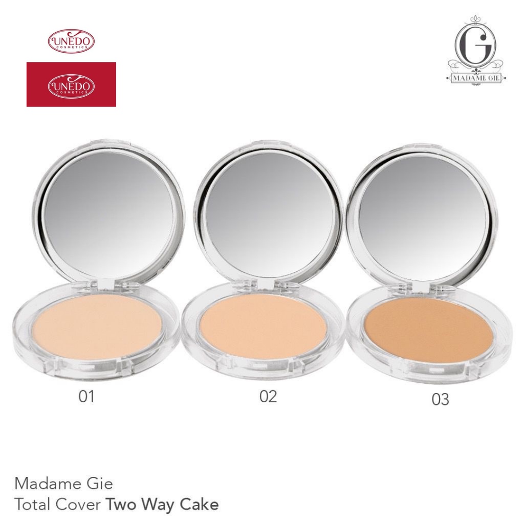 Madame Gie Total Cover BB Two Way Cake - Bedak Padat Compact Powder