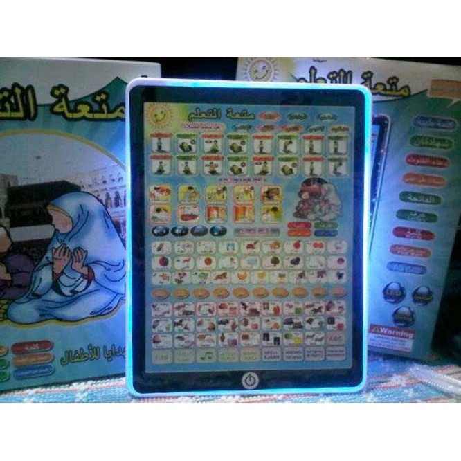 Mainan Playpad Anak Muslim 4 Bahasa + LED Ipad Mainan Edukasi Anak