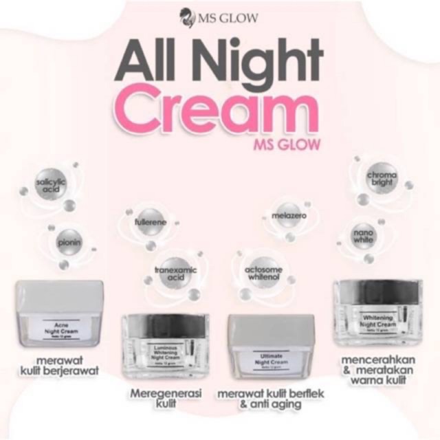 Night cream MS glow