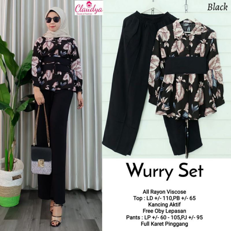 Wurry set by Claudya {Bisa cod}