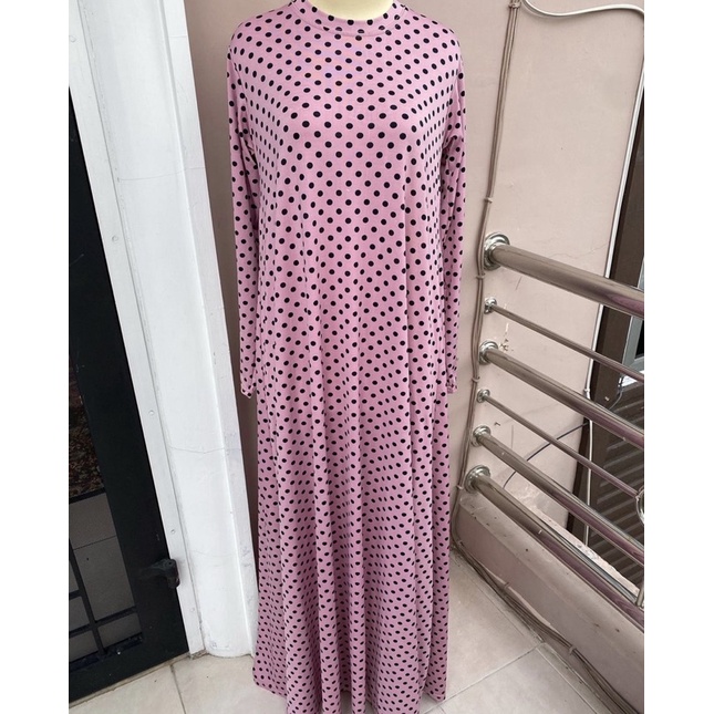 MONZA PRELOVED — Dress Gamis Kaos Jersey Panjang