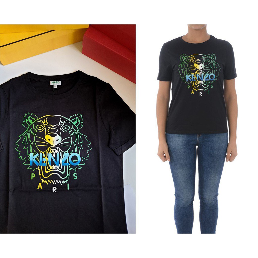 [READY] KENZO T-Shirt Black Tiger Logo Available sz XS