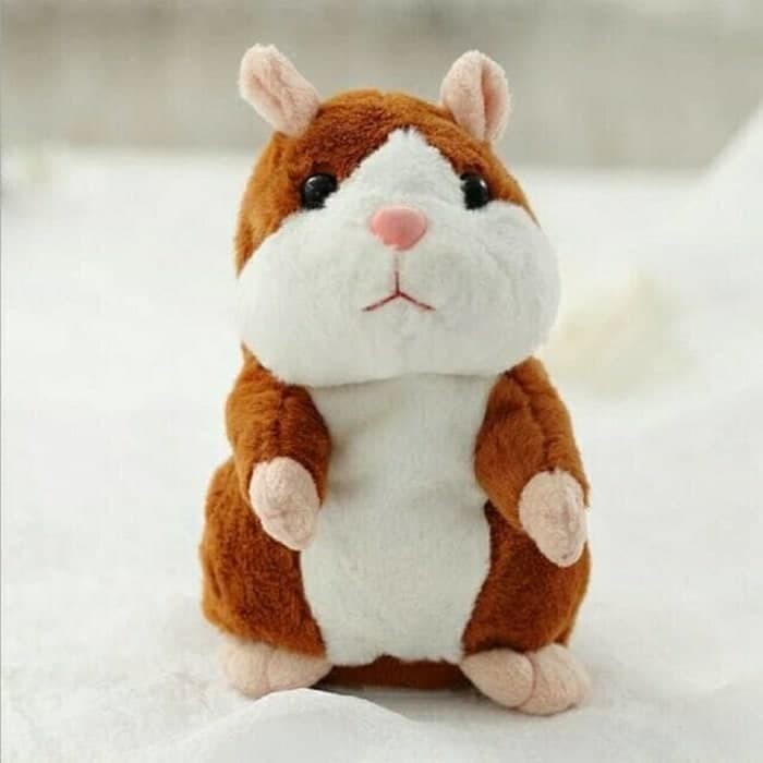 Boneka Hamster Lucu Bisa bicara / Talking Hamster Bonus Batre