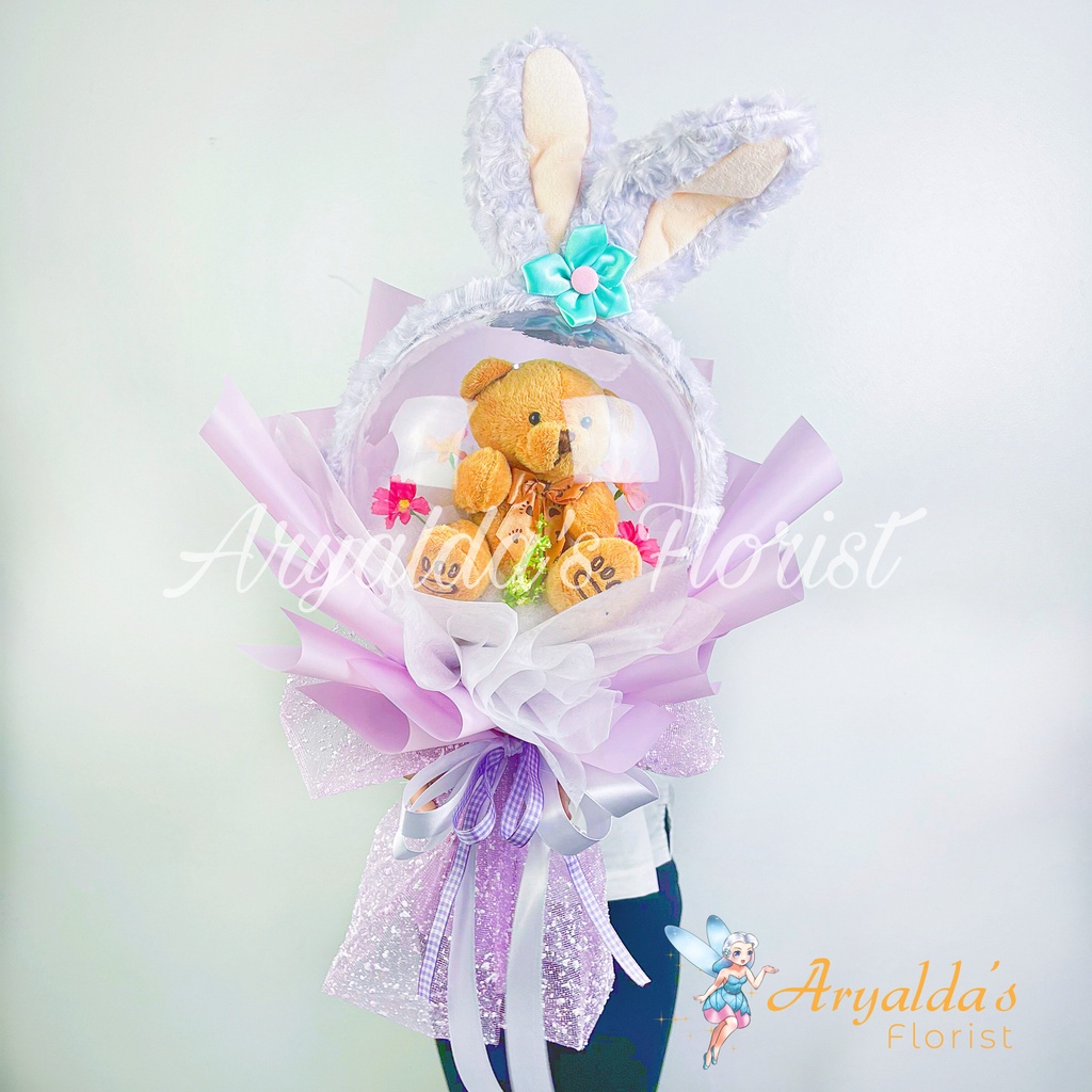 Bouquet Bunga PREMIUM Valentine Love Gift | Buket Kelulusan, Anniversary, Graduation, Sidang | Bonek