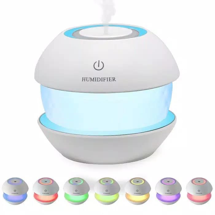 Magic Diamond Humidifier Car Purifier Atomizer Essential Oil Diffuser LED Night Light - 150ml