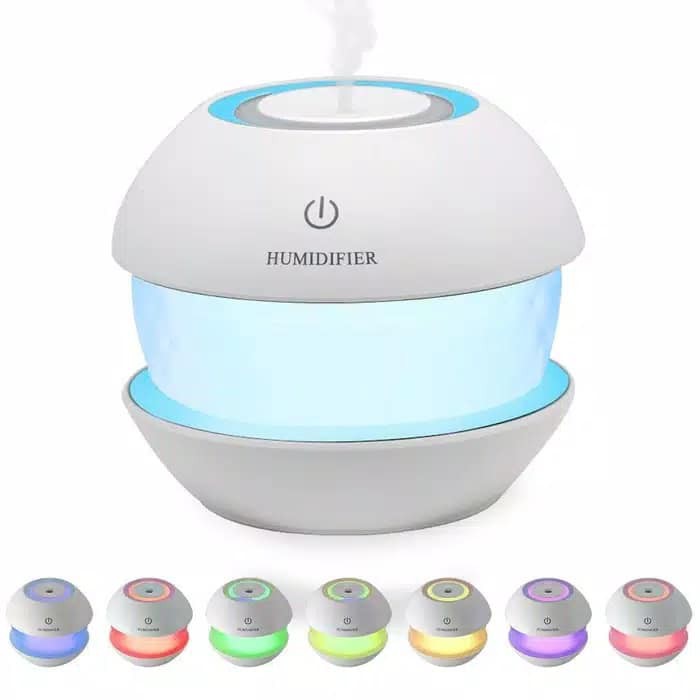 Magic Diamond Humidifier Car Purifier Atomizer Essential Oil Diffuser LED Night Light - 150ml