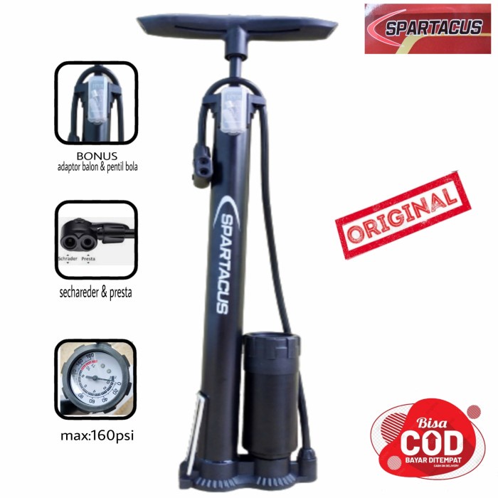 Pompa Ban Pompa Angin Sepeda Motor ODESSY JEMBOLY ALOY