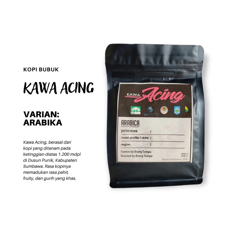 

Kawa Acing Kopi Arabika Bubuk 200 gr