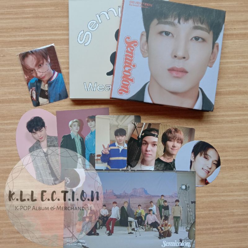 Official - Unsealed / Sharing Album Seventeen Semicolon [ digipack, Scoups, Vernon, Minggu, Woozi ]