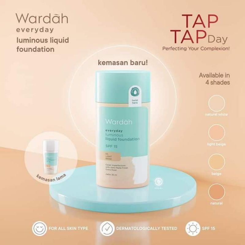 {100% ORI} WARDAH Luminous Liquid Foundation