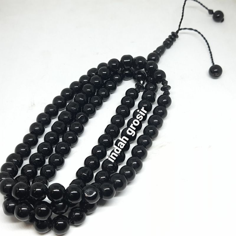 TASBIH BATU BLACK ONIX 99BUTIR 8MM BANDUL 2