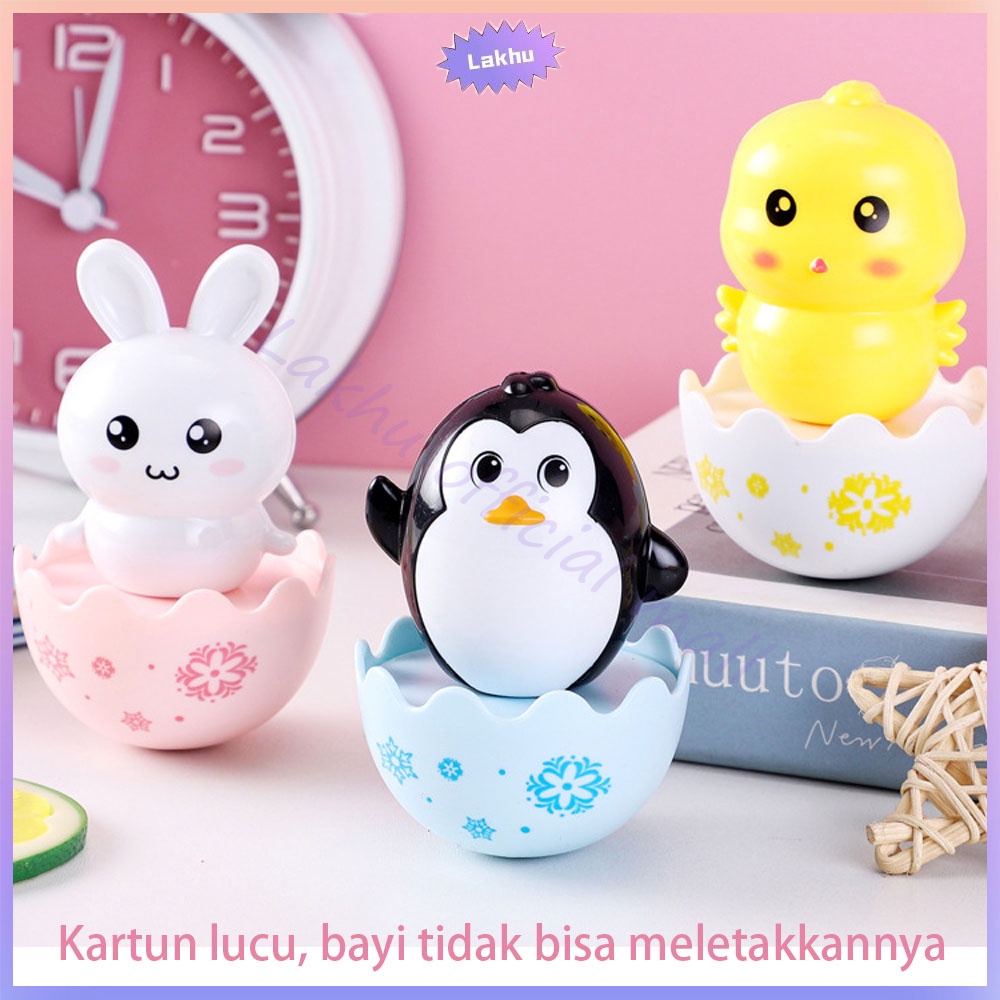 JCHO Mainan bayi kartun tumbler hewan anak /mainan anak