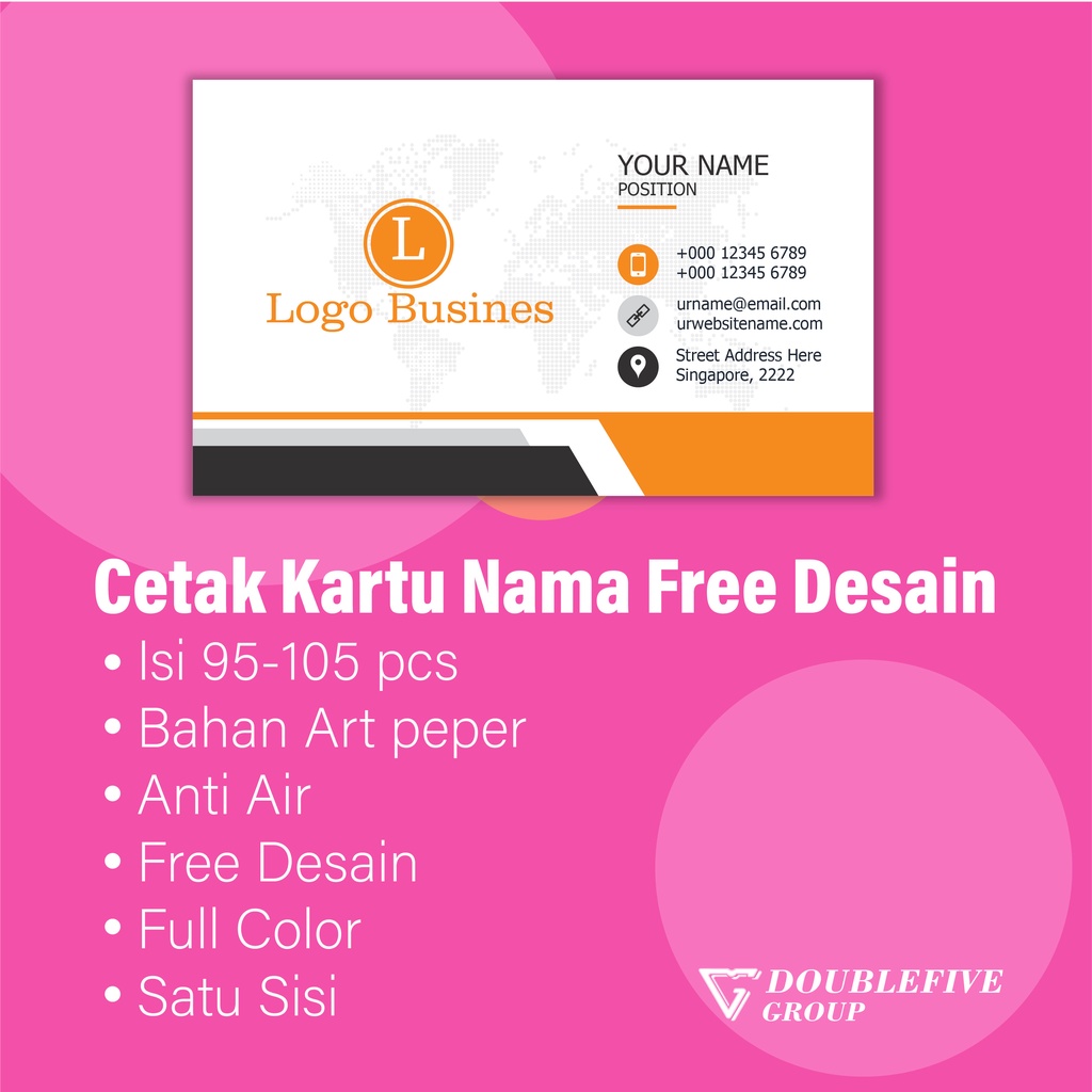 CETAK KARTU NAMA ONLINE TERMURAH KILAT BEBAS DESAIN FREE BOX ISI 100 PCS