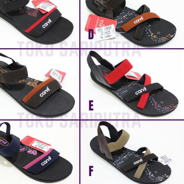SANDAL TALI WANITA PEREMPUAN CEWEK CARVIL  ORIGINAL - 36
