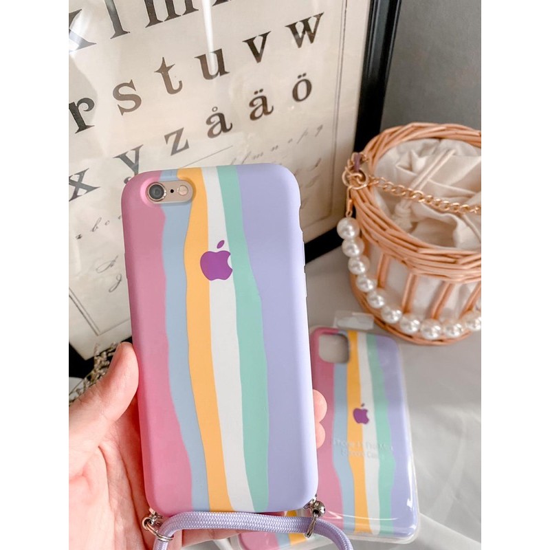 CASE RAINBOW 12 PROMAX 12 PRO 12MINI XR XS XSMAX 7 7PLUS 8PLUS 11 11 PRO 11 PROMAX SOFTCASE RAINBOW