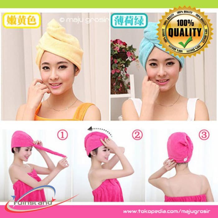 HAIR TOWEL Super Absorbent Handuk Rambut Daya Serap Tinggi 0613