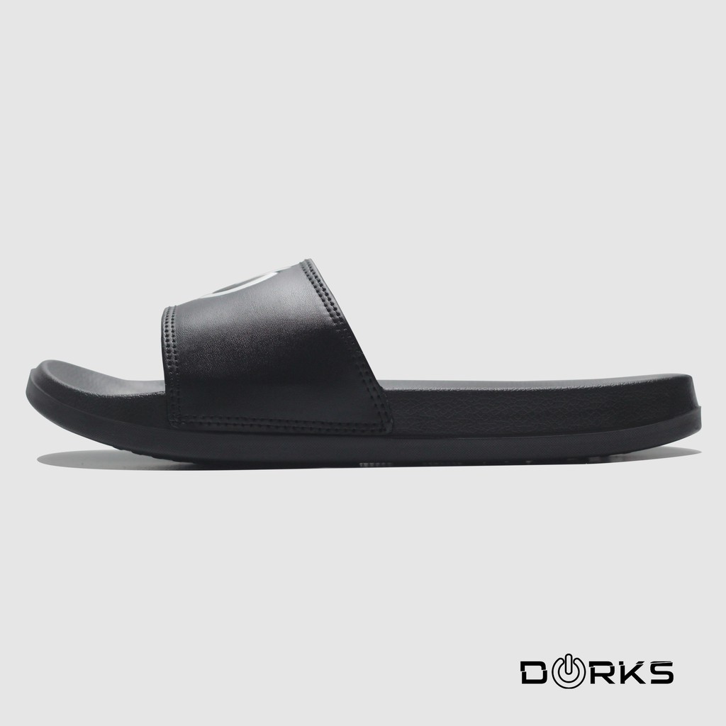 Dorks - Switch Black White | Sandal Slop | Sandal Slide | Sandal Slide Pria |  Sandal Murah | Sandal Original-2