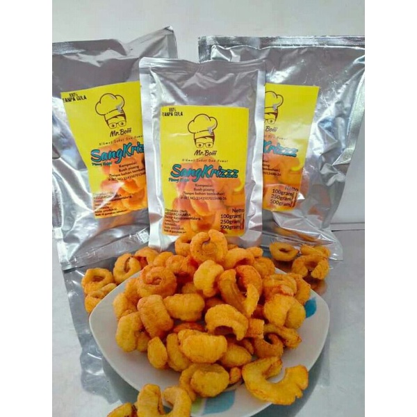 

Keripik Rambak Pisang SangKrizz Camilan Sehat Tanpa Pengawet Kemasan 250 gram