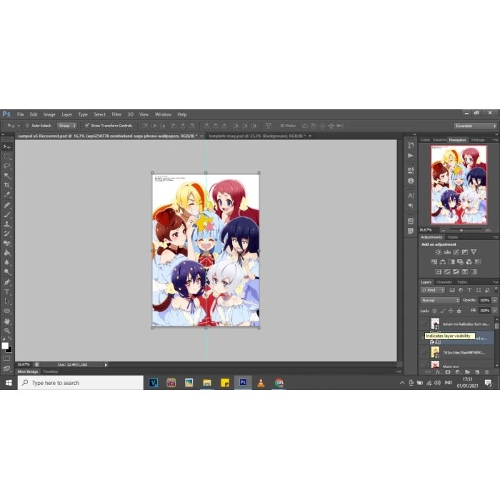 

Buku Tulis Anime Zombie Land Saga 2 Bisa Custom - garis