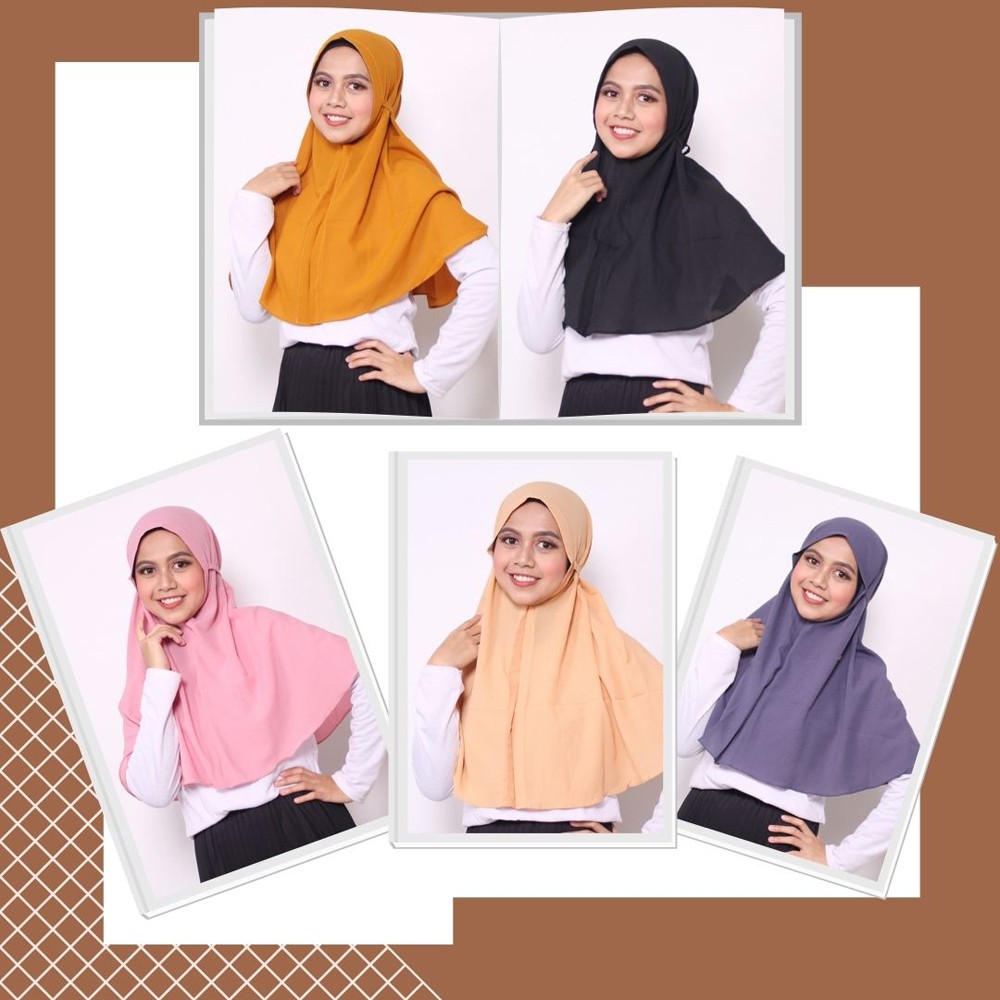 BERGO MARYAM / JILBAB BERGO JERSEY / HIJAB INSTANT LANGSUNG PAKAI / KERUDUNG BERGO