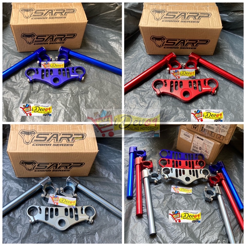 Triple Clamp SARP Stang Segitiga Atas Suzuki GSX R 150 Handle Bar Upper Original SARP SGP SGA